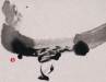 Ganzorig A - A bird - Ink on paper - 60x110 cm